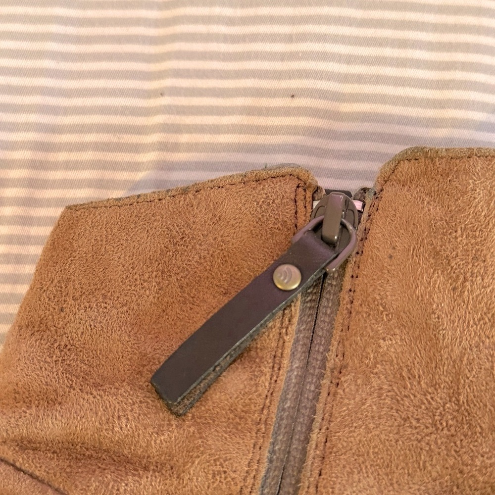 ⭐️THE NORTH FACE Leather Wedge Waterproof Zip Boots, Sz. 10, Excellent! 🤍 - Picture 13 of 15